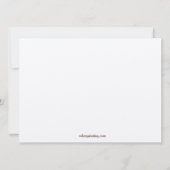 Joodse bruiloft Nodig Blad Gouden Ringen uit Kaart (Achterkant)