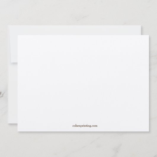 Joodse bruiloft Nodig Blad Gouden Ringen uit Kaart (Achterkant)