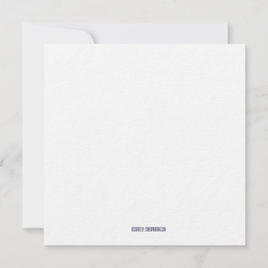 Joodse bruiloft Nodig weelderige bladeren houtskoo Kaart (Achterkant)