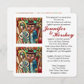 Joodse bruiloft onder de Chuppah (afgerond) Kaart (Voorkant / Achterkant)