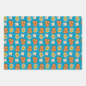 Joodse Cartoons met snijdende papierbladen Inpakpapier Vel (Voorkant 3)