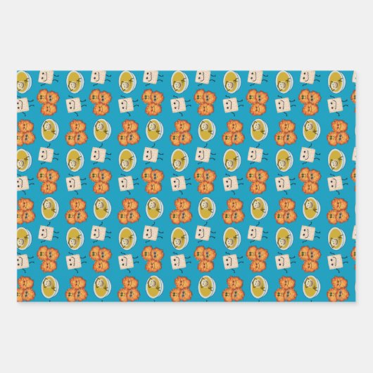 Joodse Cartoons met snijdende papierbladen Inpakpapier Vel (Voorkant 3)