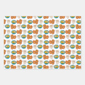 Joodse Cartoons met snijdende papierbladen Inpakpapier Vel (Voorkant 2)