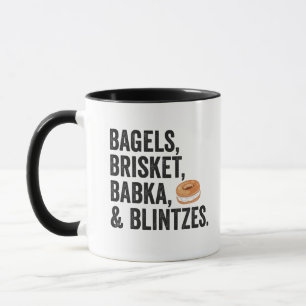 Joodse Chanoeka Bagels Brisket Bakka Blintzes Gift Mok
