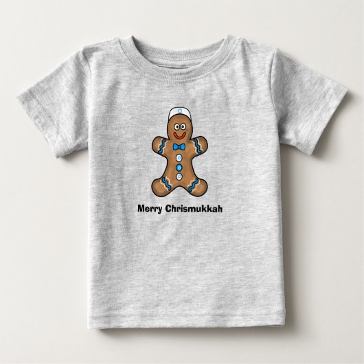 Joodse Christelijke Baby Chrismukkah Open T-Shirt (Voorkant)