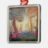 Joodse Comedians Resting, 1910 Metalen Ornament (Links)