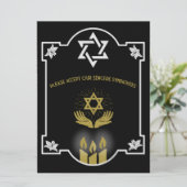 Joodse condoleance begrafenis bericht (Staand voorkant)