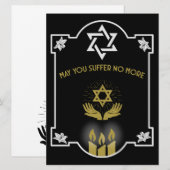 Joodse condoleance begrafenis bericht (Voorkant / Achterkant)