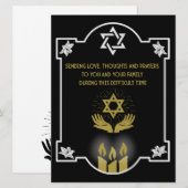 Joodse condoleance begrafenis bericht (Voorkant / Achterkant)