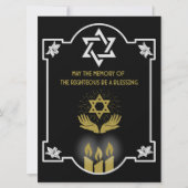 Joodse condoleance begrafenis bericht (Voorkant)