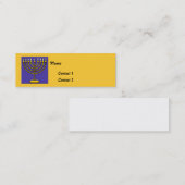 Joodse contactkaarten contactkaartje (Voorkant / Achterkant)