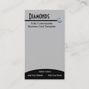 Joodse diamantjuwelen - Diamond Rhinestone Logo Visitekaartje