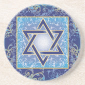 Joodse Drink Cocktail Star van David Zandsteen Onderzetter (Voorkant)