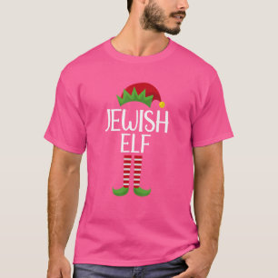 Joodse Elf Familie Matching Groep Kerstfeest P T-shirt