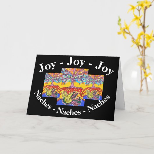 Joodse en Joodse stranden en Joy Kaart (Gele Bloem)