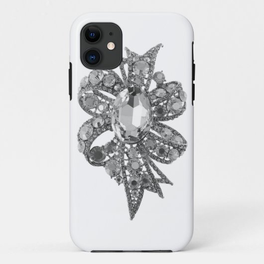 Joodse en Rhinestone Faux IPhone 5 Hoesje (Achterkant)