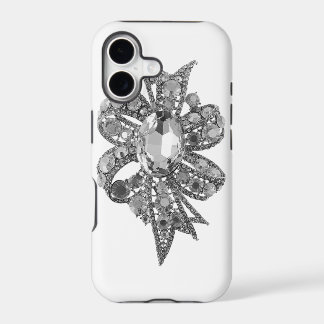 Joodse en Rhinestone Faux IPhone 5 Hoesje