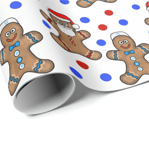 Joodse en Sinterklaas Peperkoekmannen Inpakpapier
