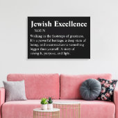 Joodse excellentie moderne minimale wandkunst canv canvas afdruk (Insitu (Woonkamer))