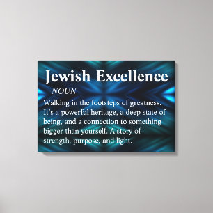 Joodse excellentie moderne minimale wandkunst canv canvas afdruk