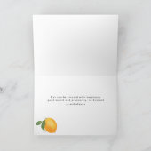 Joodse feestdag Happy Sukkoth bladeren en citroen Kaart (Binnen)