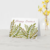 Joodse feestdag Happy Sukkoth bladeren en citroen Kaart (Gele Bloem)