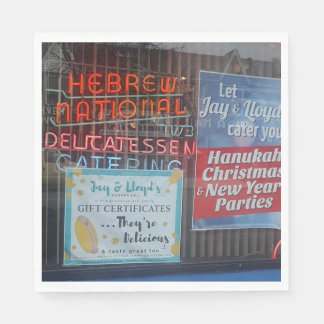 Joodse feestdecoratie-servetten-joodse delicatesse servet