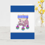 Joodse feestelijke feestdagen kaart (Gele Bloem)