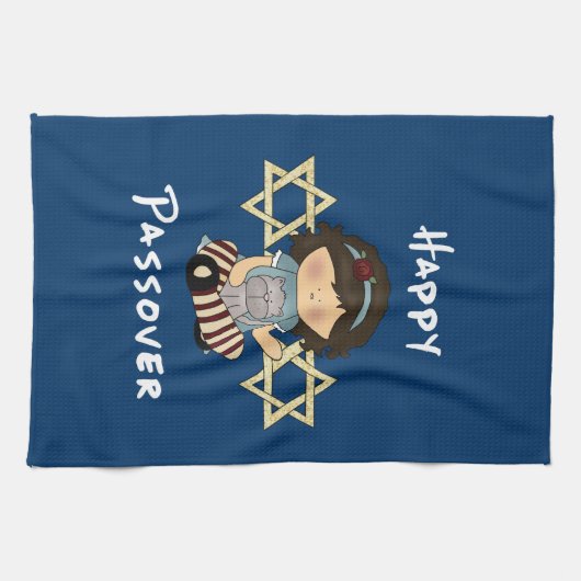 Joodse feestelijke feestdagen theedoek (Horizontaal)