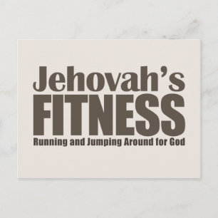 Joodse fitness briefkaart