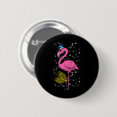 Joodse Flamingo Menorah Vogelliefhebber Chanoeka Ronde Button 5,7 Cm (Voorkant /achterkant)
