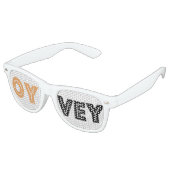 Joodse Gag Gift-Purim Schtick-Kvetcher's Bril Retro Zonnebril (Gekanteld)