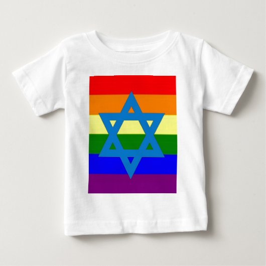 Joodse Gay Pride Flag (Voorkant)