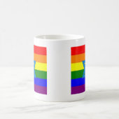Joodse Gay Pride Flag Koffiemok (Center)