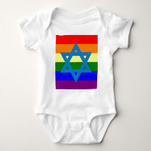 Joodse Gay Pride Flag Romper