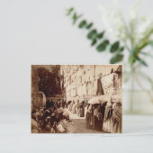 Joodse gebeden aan de wandelende muur in Jeruzalem Briefkaart (Staand voorkant)