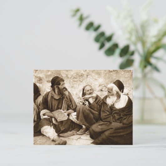 Joodse gebeden in Jeruzalem Briefkaart (Staand voorkant)