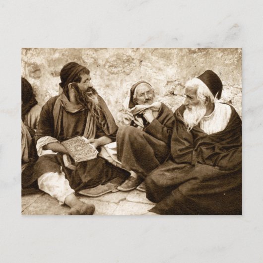 Joodse gebeden in Jeruzalem Briefkaart (Voorkant)