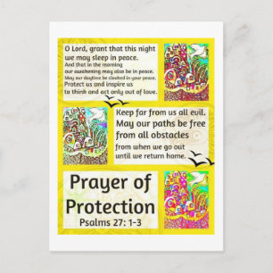 Joodse gebeden van de beschermde stad Jeruzalem Briefkaart