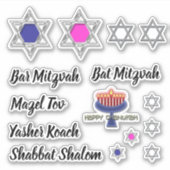 Joodse gezegden uitingen | Star David Sticker (Voorkant)