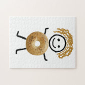 Joodse Gift-Bagel Kind Puzzle Legpuzzel (Horizontaal)