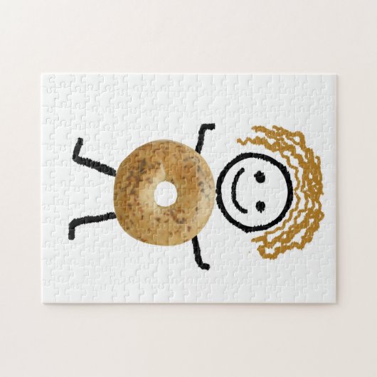 Joodse Gift-Bagel Kind Puzzle Legpuzzel (Horizontaal)