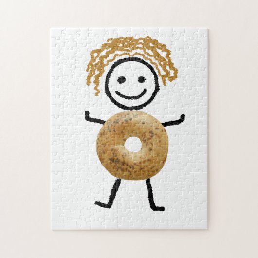 Joodse Gift-Bagel Kind Puzzle Legpuzzel (Verticaal)