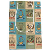 Joodse Gifts - Holiday Gift Bags - Hanukkah Medium Cadeauzakje (Voorkant)