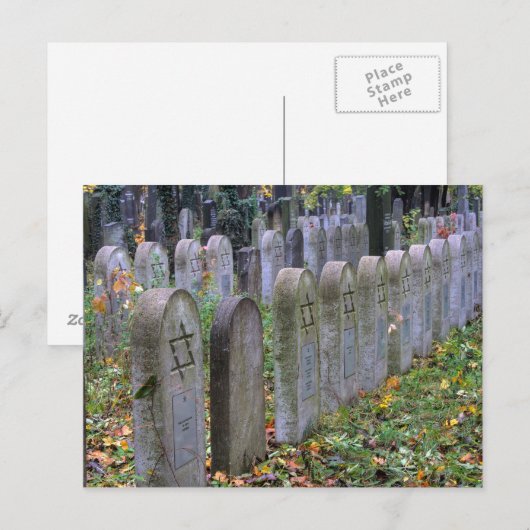 Joodse graven bij Zentralfriedhof Briefkaart (Voorkant / Achterkant)