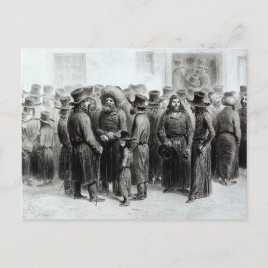 Joodse handelaren en kooplieden briefkaart (Voorkant)