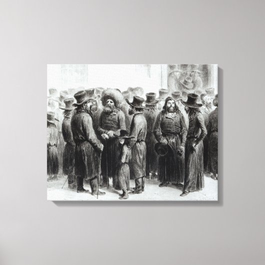 Joodse handelaren en kooplieden canvas afdruk (Voorkant)