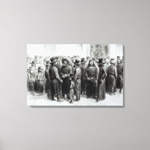 Joodse handelaren en kooplieden canvas afdruk