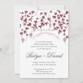 Joodse Hebreeuwse bruiloft uitnodiging wijngaard (Voorkant)