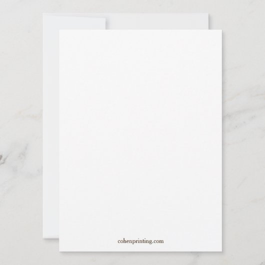 Joodse Hebreeuwse huwelijksuitnodiging Creatieve C Kaart (Achterkant)